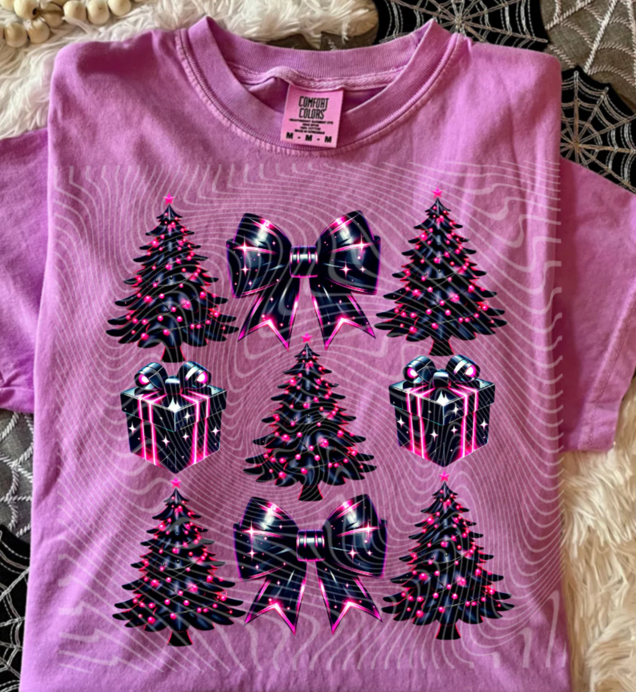 Pink and Black Christmas