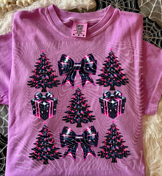 Pink and Black Christmas