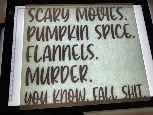 Scary Movies, Pumpkin Spice….