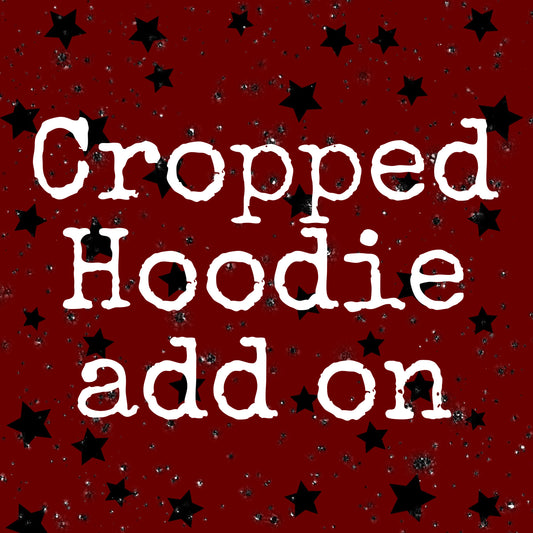 Cropped Hoodie add on Bella Canvas Fleece